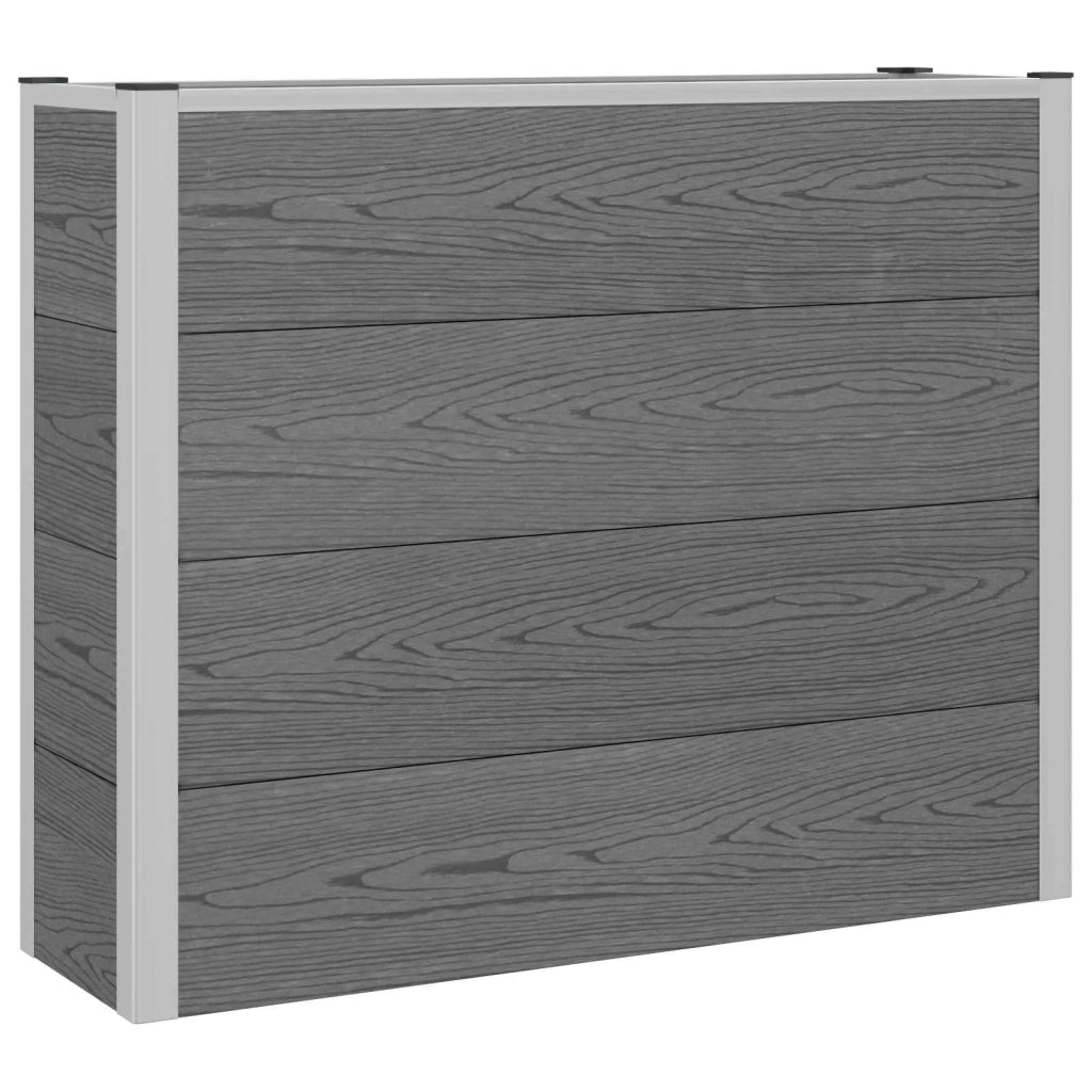 Letto rialzato da giardino Grigio 100 x 30 x 22 cm 42039087