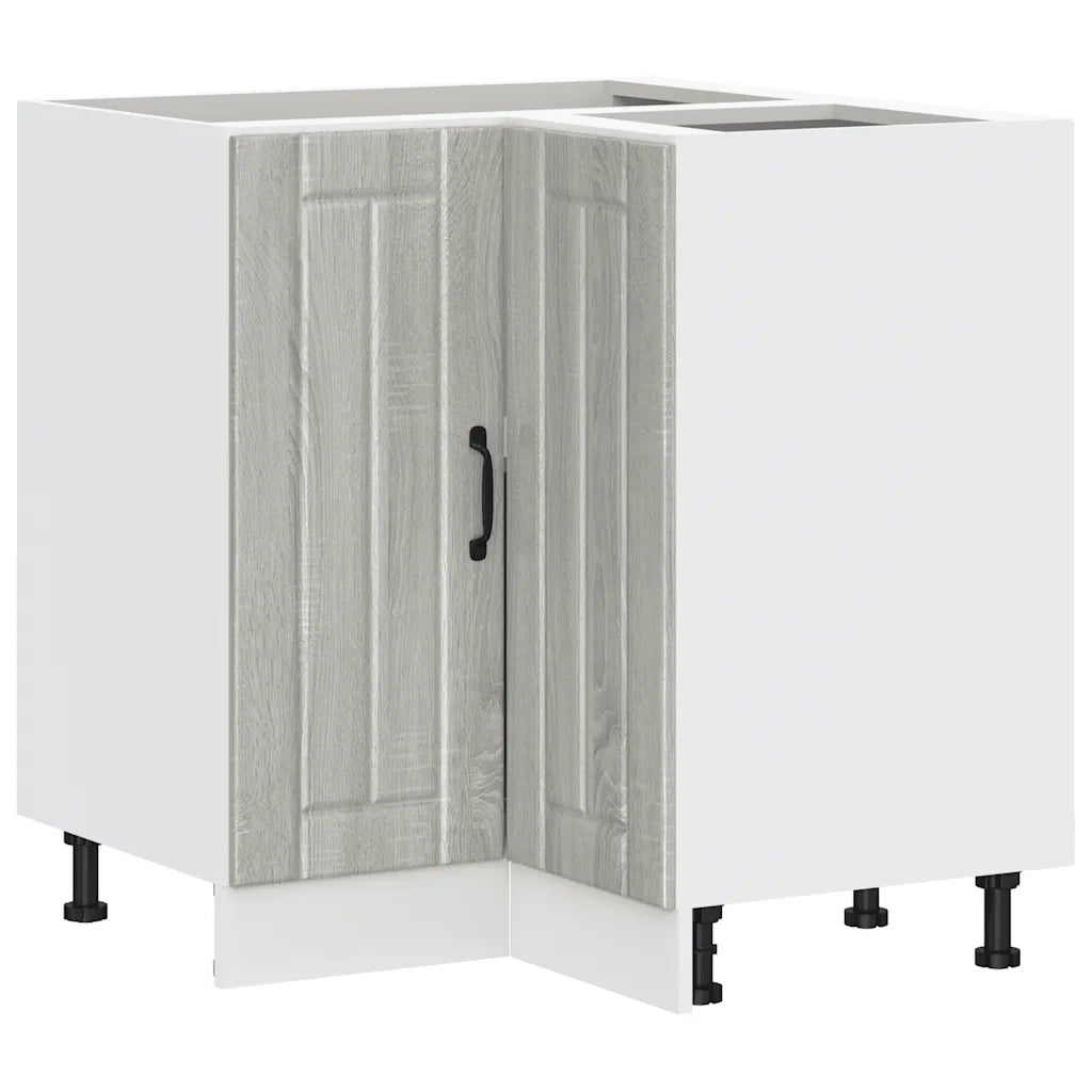 Mobile Base ad Angolo Cucina Lucca Grigio Sonoma in Truciolato 853753