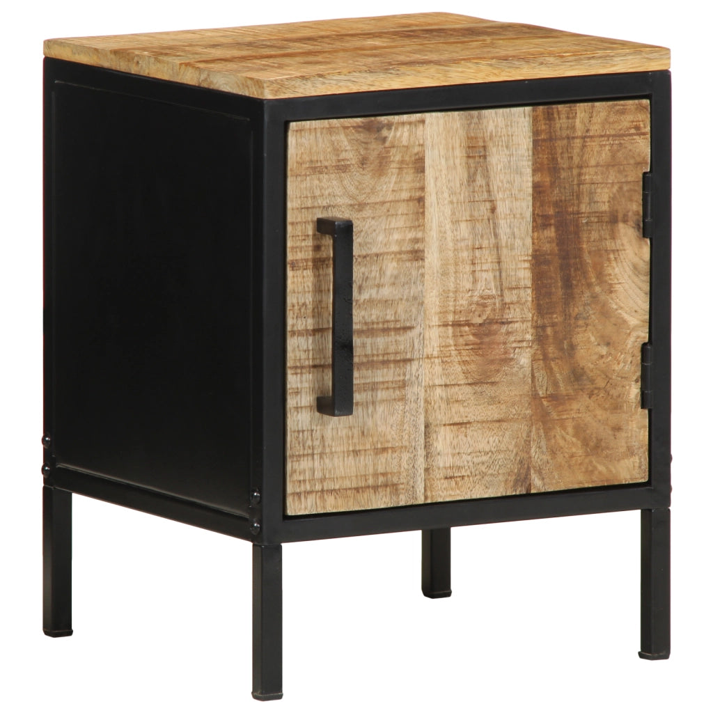 Comodino 30x30x40 cm Legno massello di mango grezzo