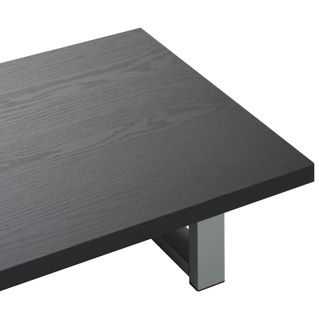 Set Mobili da Bagno | Armadio da bagno 2 pz Ceramica Nero