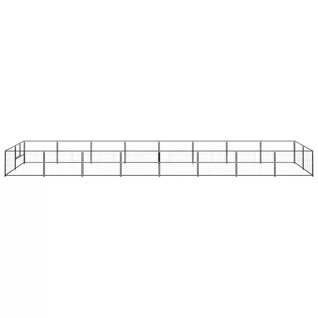 Gabbia per Cani Nera 16 mÂ² in Acciaio cod mxl 47919