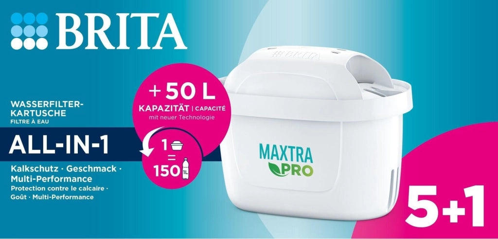 Brita 120559 MAXTRA PRO Filtro per Caraffa 4 Stadi 150 L 6 Pezzi colore Bianco