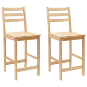 Sedie da pranzo 2 pz | Sedie da cucina Naturale 40 x 47,5 x 99,5 cm