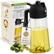 Olioverstuiver Moderno con Funzione di Spray e Piegamento - Verstuiver Pratico e Stilistico per Olio in Cucina