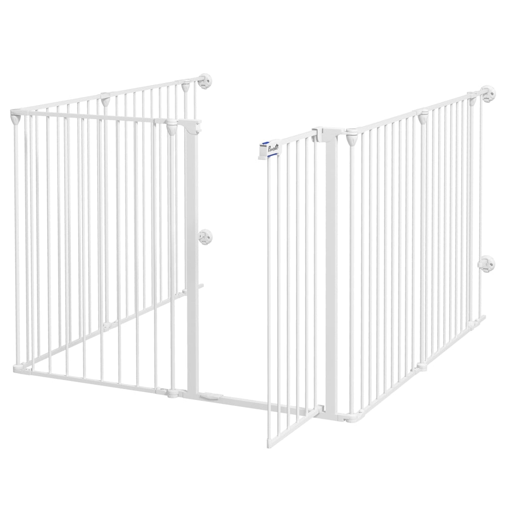 Recinto per cuccioli ¨C Xylo ¨C pieghevole modulare acciaio bianco 90x123x102cm