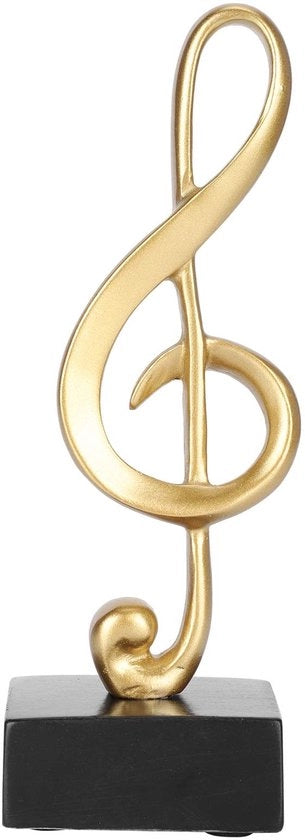 Figurine musicale in poliuretano, decorazione per la stanza di un musicista, simbolo di musica per la camera da letto o salotto, decorazione per la casa con note musicali.
