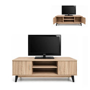 MOBILE TV IN MDF COLOR ROVERE CON DUE ANTE E DUE RIPIANI MISURE: 140X38X44CM