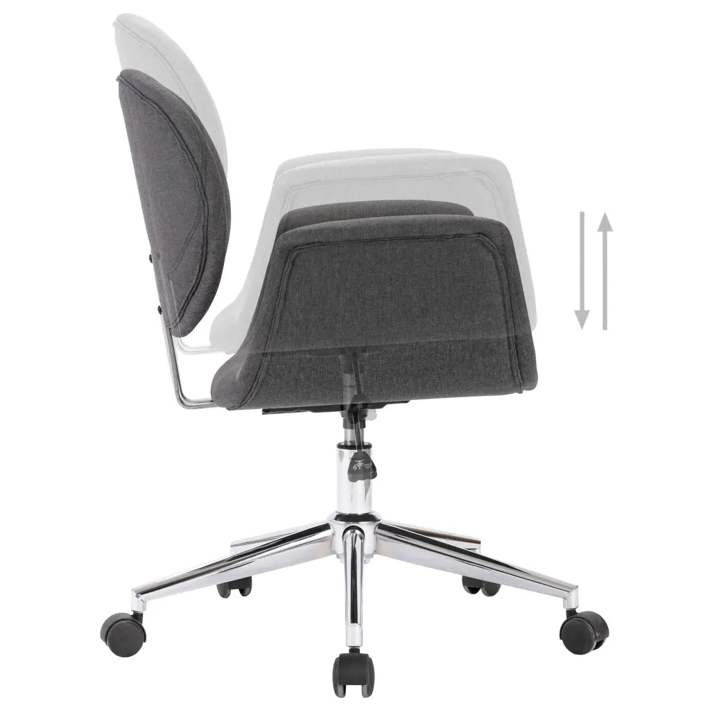 Sedia da Ufficio Girevole Grigia in Tessuto cod mxl 16375