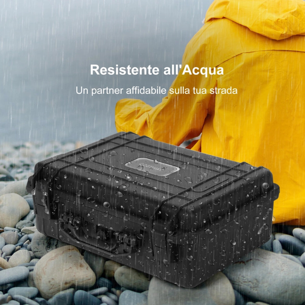Custodia dura impermeabile portatile per apparecchi elettronici-Scatola asciutta con involucro duro 56x44x22cm Nero