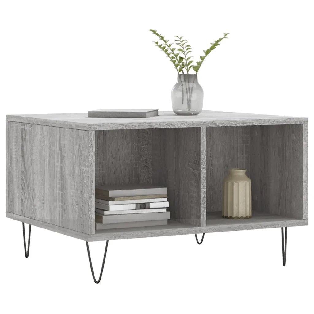 Tavolino da Salotto grigio sonoma 60x50x36,5 cm in Multistrato 830546