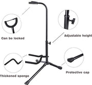 Sostegno per chitarra - standarizzabile per chitarre classiche - acustiche e elettriche e bassi - ponte di supporto per strumenti musicali - 1 chitarra 2 pezzi
