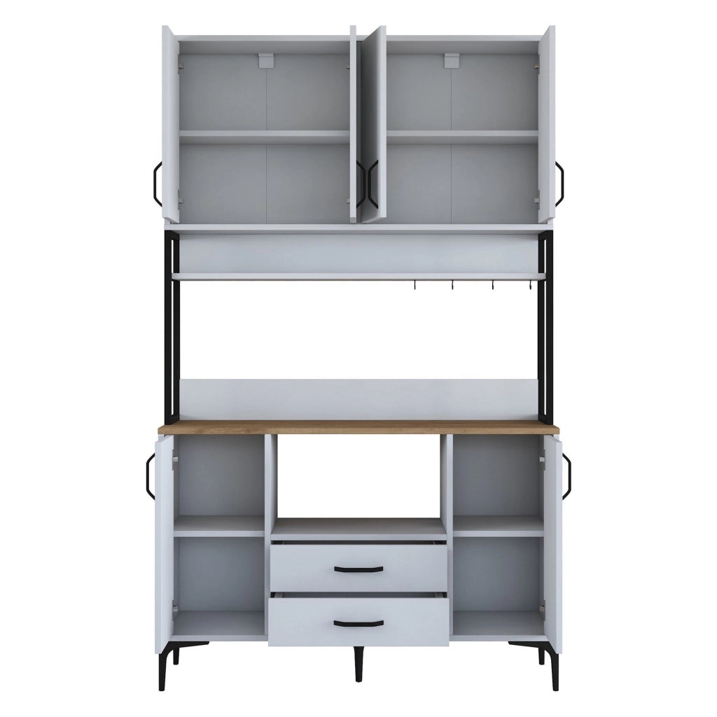 Madia Mairago, Credenza 2 Cassetti, 120x38x199h cm Bianco
