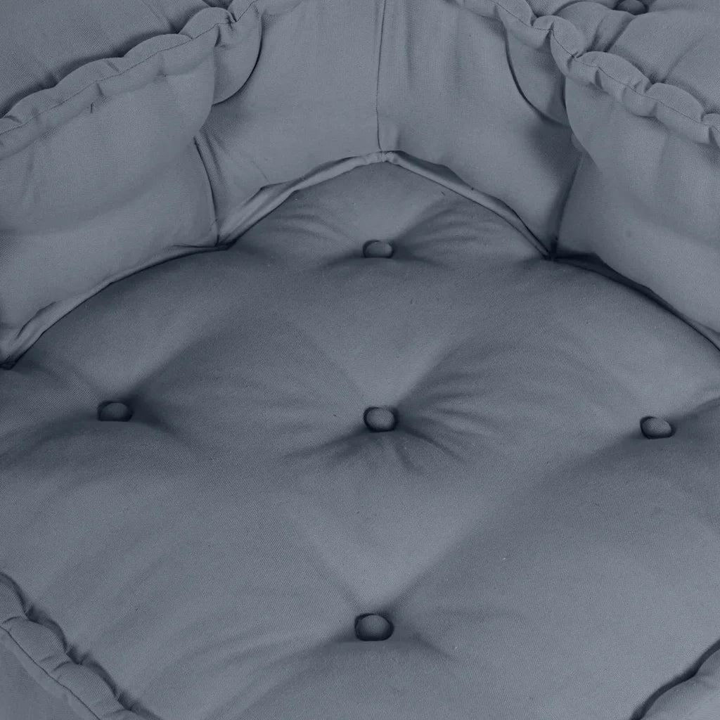vidaXL Cuscino Grigio 140 x 70 x 36 cm Poliestere