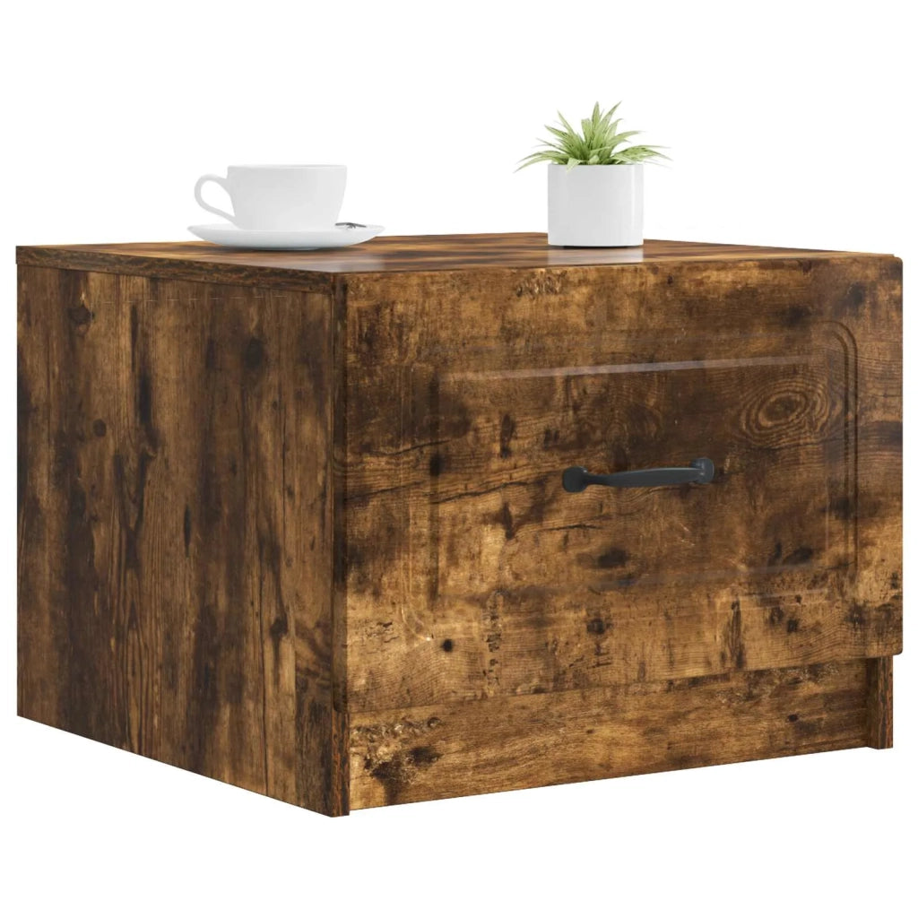 Tavolino da salotto con cassetto Rovere Fumo 49 x 50 x 37 cm 895890