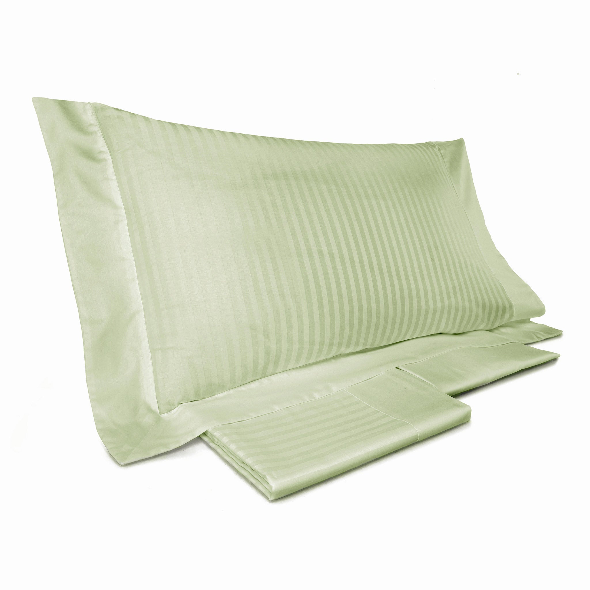 Set Lenzuola Matrimoniali Sopra Sotto e Federe Tinta Unita Mitera Rubino Verde Chiaro