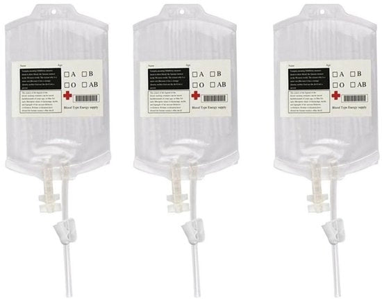 Set di sacchetti per infusione 3 pezzi 350 ml - Riciclabile - Sacchetto per bevande - Accessori Halloween - Translucido - Facile da utilizzare