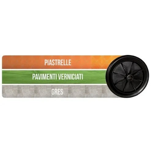 RUOTA IN TERMOGOMMA D.120MM CON FORO LISCIO MAX 80