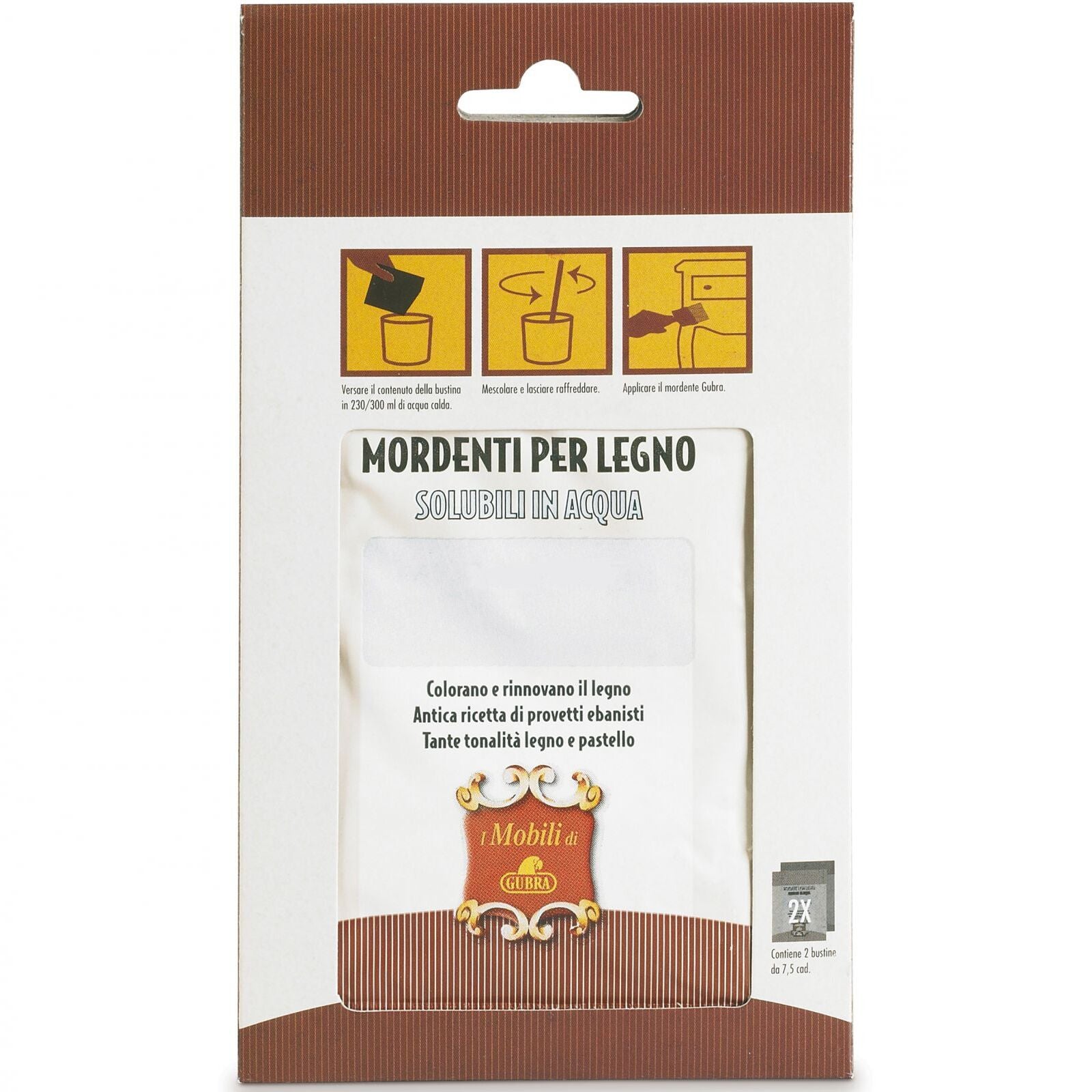 SET 2 MORDENTI 7,5GR MOGANO