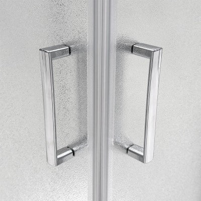 Box doccia angolare 90x90 cm doppio scorrevole vetro stampato Tay
