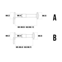 SPIONCINO DIAMETRO 16MM PER PORTE DA 60 A 110 SATI