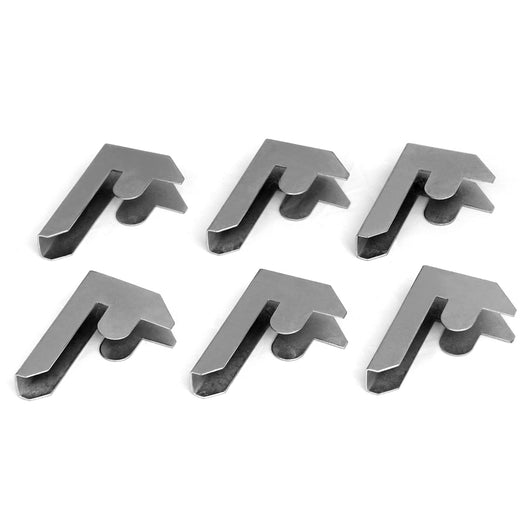 6 Connettori in Acciaio Galvanizzato per Scaffali Galwix in Acciaio No Bulloni