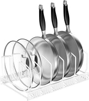 Sostegno per Coperchio Cucina con 7 Compartimenti Regolabili e Progetto Anti-Slittamento