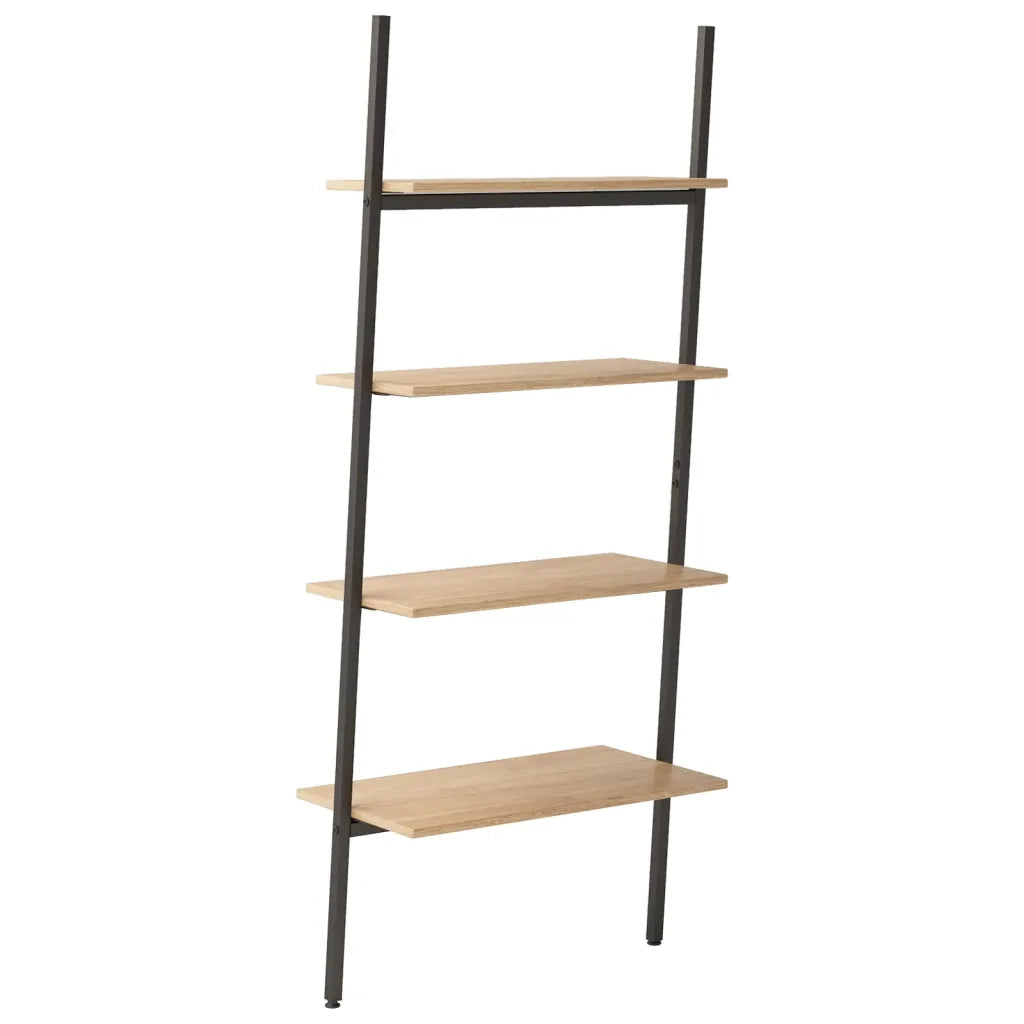Scaffale Pendente 4 Livelli Marrone Chiaro e Nero 64x34x150,5cm CFW5536714