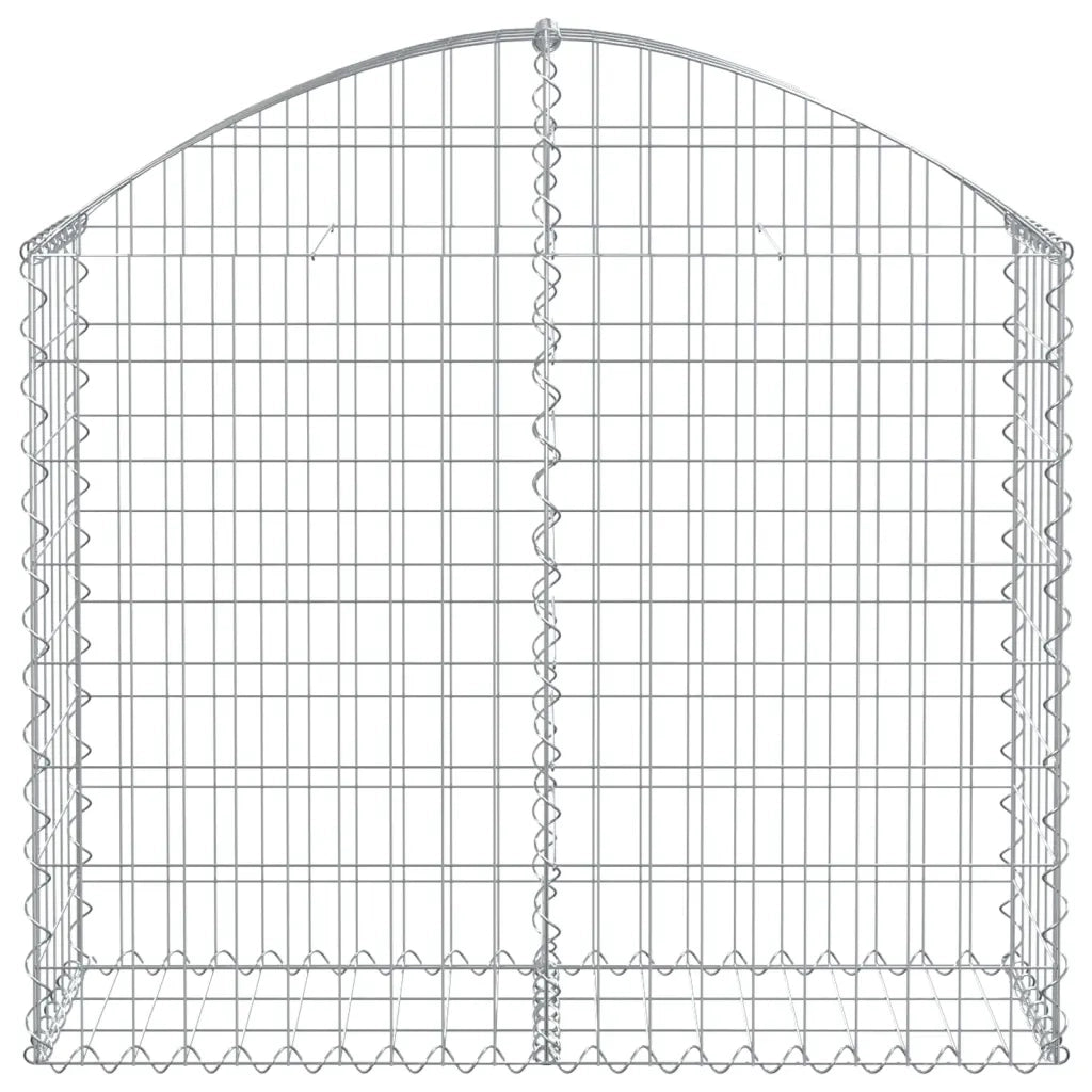 Cesto Gabbione ad Arco 100x30x80/100 cm Ferro Zincato 153424