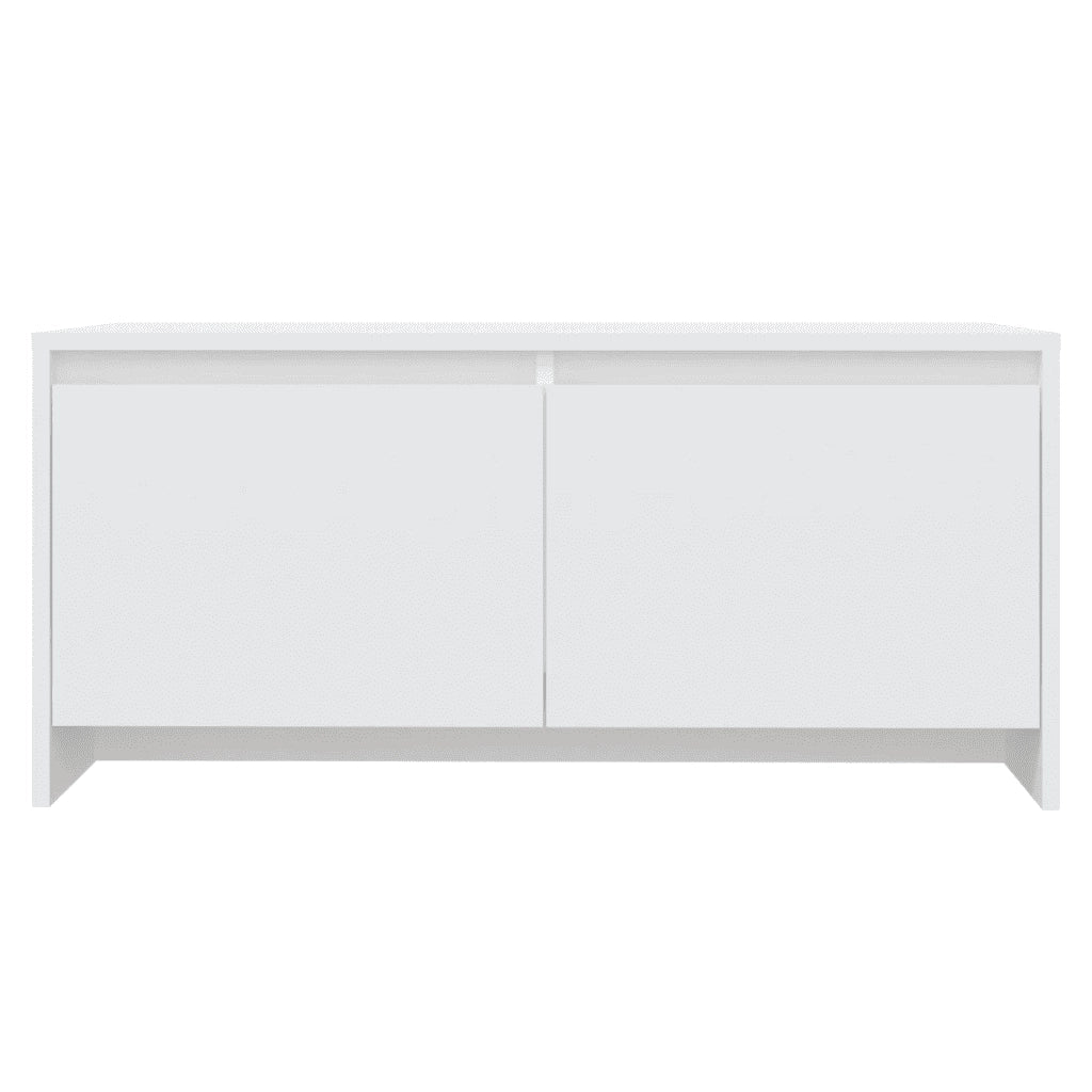 Tavolino da Salotto Bianco 90x50x41,5 cm in Legno Multistrato