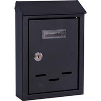 Cassetta posta tradizione + cilindro maxi acciaio vern nero 200x60 h.300 Vulcania 