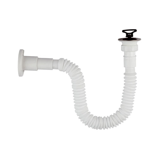 Set con canotto flessibile 1 1/4 x diam. mm 32/40 e piletta simplex 1x1/4