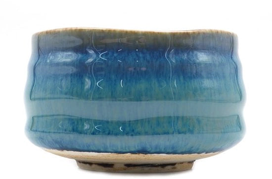 Tazza tradizionale a mano - Glacé grigio blu - Materiale ceramico - Adatto per la cerimonia del tè - Comodo da utilizzare