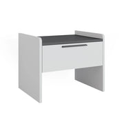 Vicco Panca per la sala da pranzo Bianco/antracite 53.5 x 41.1 cm con 1 cassetto