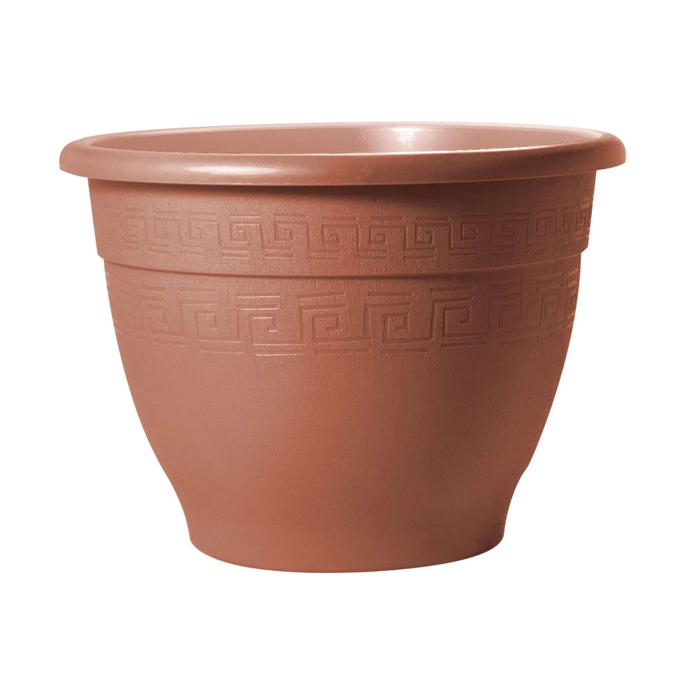Vaso per Piante Rotondo in Plastica Interno Esterno Plasticotto Campana Idel Colore: Terracotta, Formato: 73/65 cm