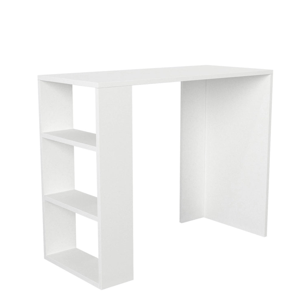Scrivania in legno "Netenya" - 90 x 40 x 74 cm - Bianco