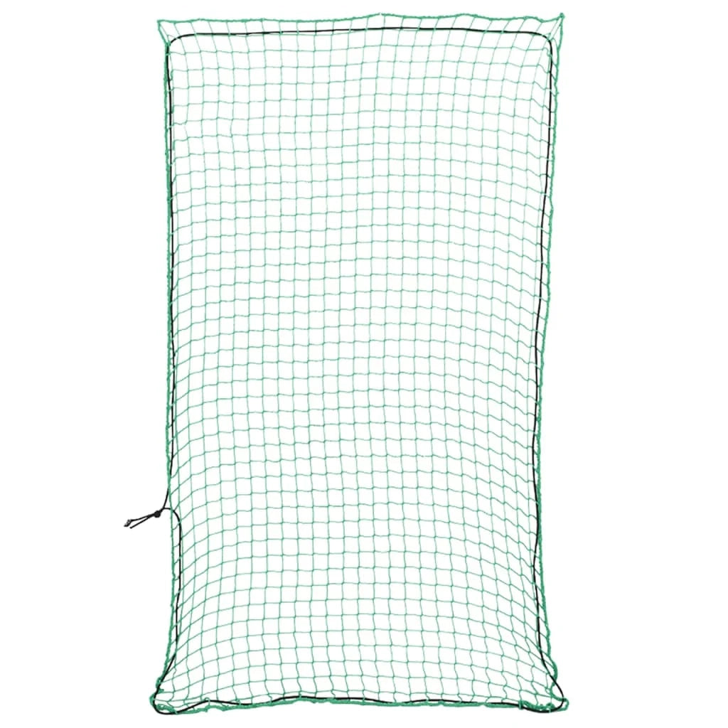 Rete per protezione rimorchio ancoraggio portapacchi con corda elastica 3,5 x 2 m PP verde 02_0042202