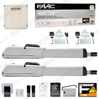 KIT AUTOMAZIONE PER CANCELLI A BATTENTE 230V MASTER FAAC 104415445 AUTOMATISMI