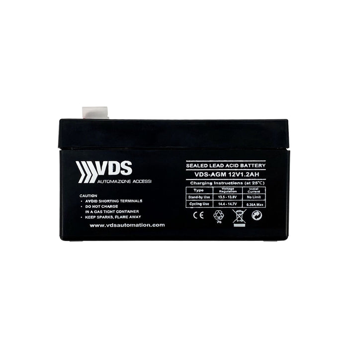 BATTERIA BATTERIE RICARICABILE 1,2AH 1,2 AH 12V PER ANTIFURTI ALLARMI