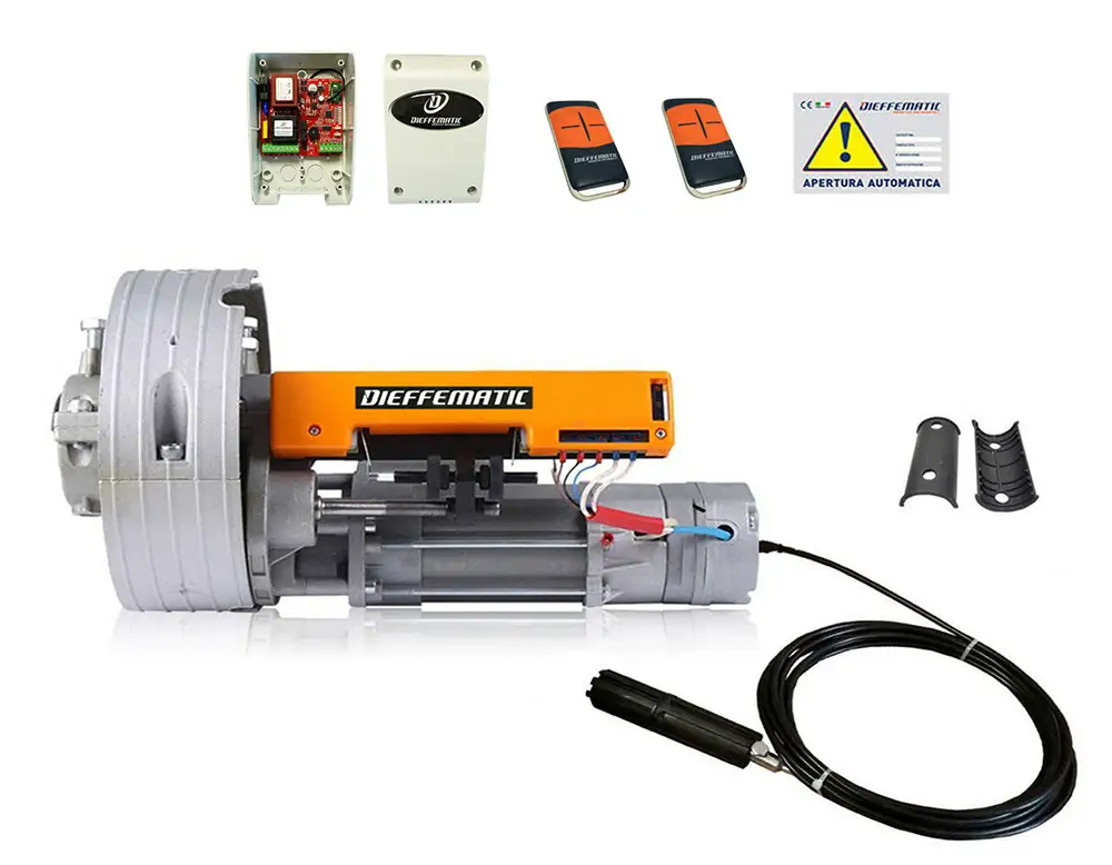 Kit motore per serrande avvolgibili DIEFFEMATIC 180Kg 200/60 + centralina + 2TX