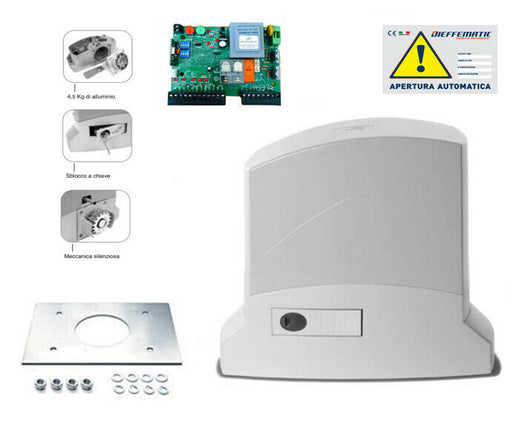 MOTORE AUTOMAZIONE CANCELLO SCORREVOLE 600K MP APPARECCHIATURA COMANDO RICEVENTE