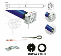 MOTORE TENDE TENDA DA SOLE 100KG 50NM MANOVRA EMERGENZA ATTUATORE MOTORIZZAZIONE