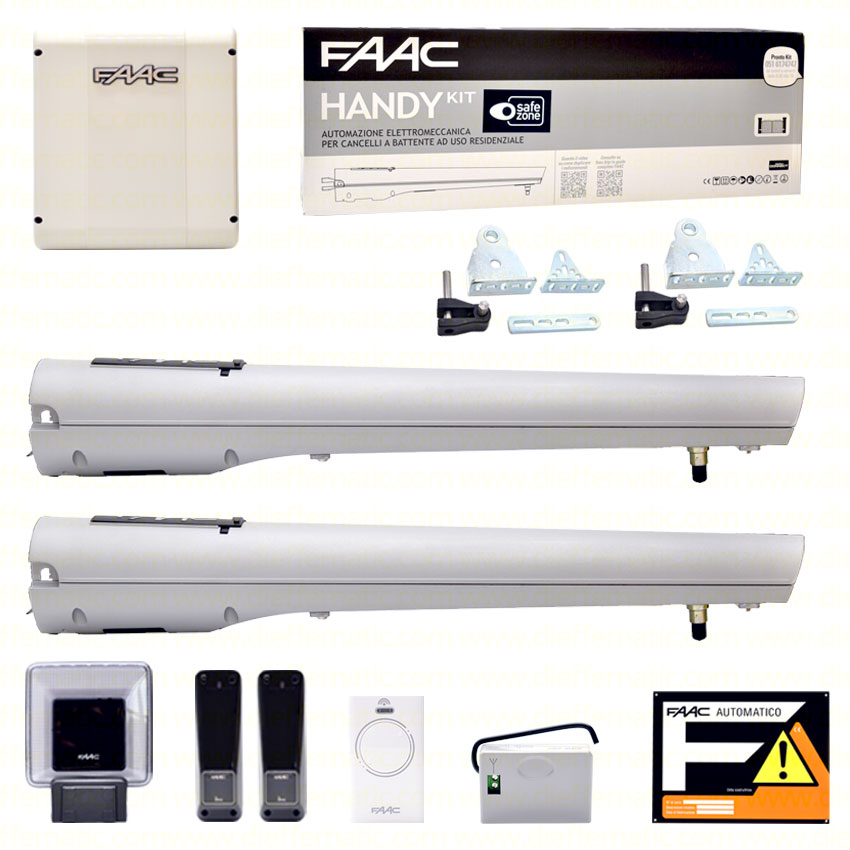 105915 FAAC HANDY KIT 24V PERFECT PER CANCELLI BATTENTE ANTA MAX 2,3MT