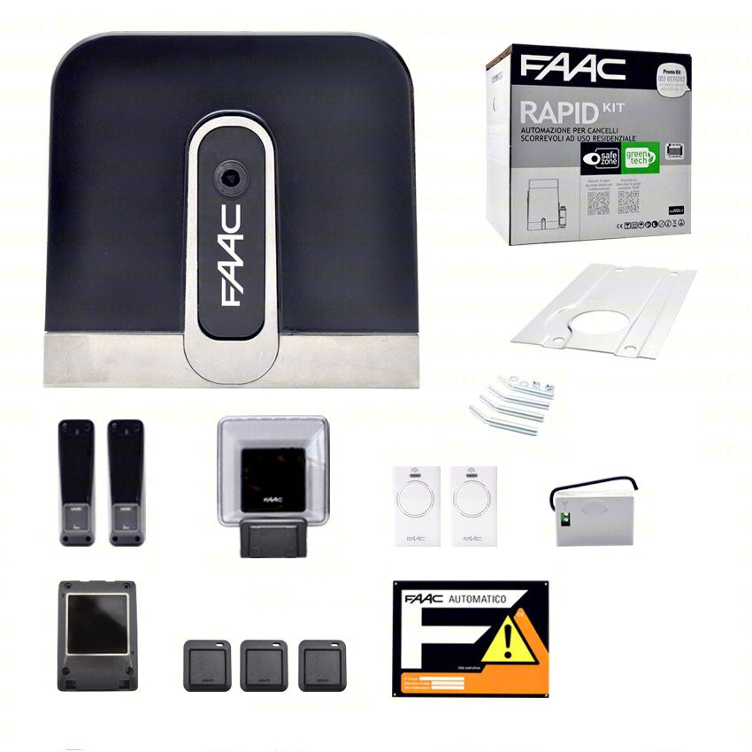 FAAC 105916 RAPID EX CYCLO C720 KIT 24V PERFECT CANCELLI SCORREVOLI MAX 400KG