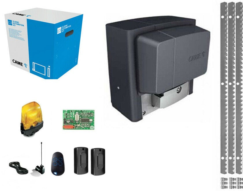 KIT CAME U2313 BX-78 AUTOMAZIONE CANCELLO SCORREVOLE CREMAGLIERA ZINCATA 4 METRI
