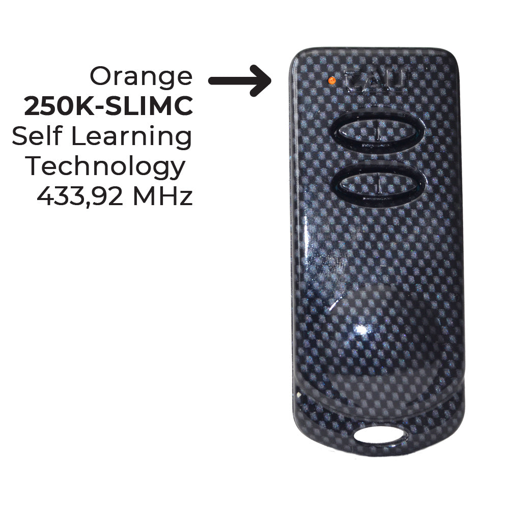 TELECOMANDO TRASMETTITORE TAU P-250K-SLIMC K-SLIM SELF LEARNING BICANALE 433,92