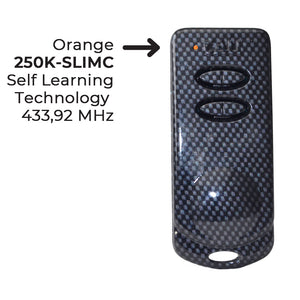 TELECOMANDO TRASMETTITORE TAU P-250K-SLIMC K-SLIM SELF LEARNING BICANALE 433,92