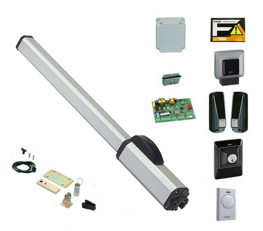 FAAC 422 SBS 230V MONO ANTA 3 MT KIT CANCELLO BATTENTE AUTOMATICO APRI 104210
