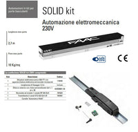 FAAC SOLID KIT AUTOMAZIONE PORTA PORTE BASCULANTI BASCULANTE CONTRAPPESI GARAGE