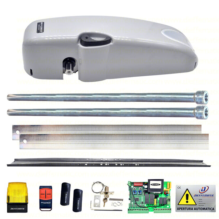 KIT AUTOMAZIONE PORTA BASCULANTE A CONTRAPPESO lampeggiante fotocellule sblocco