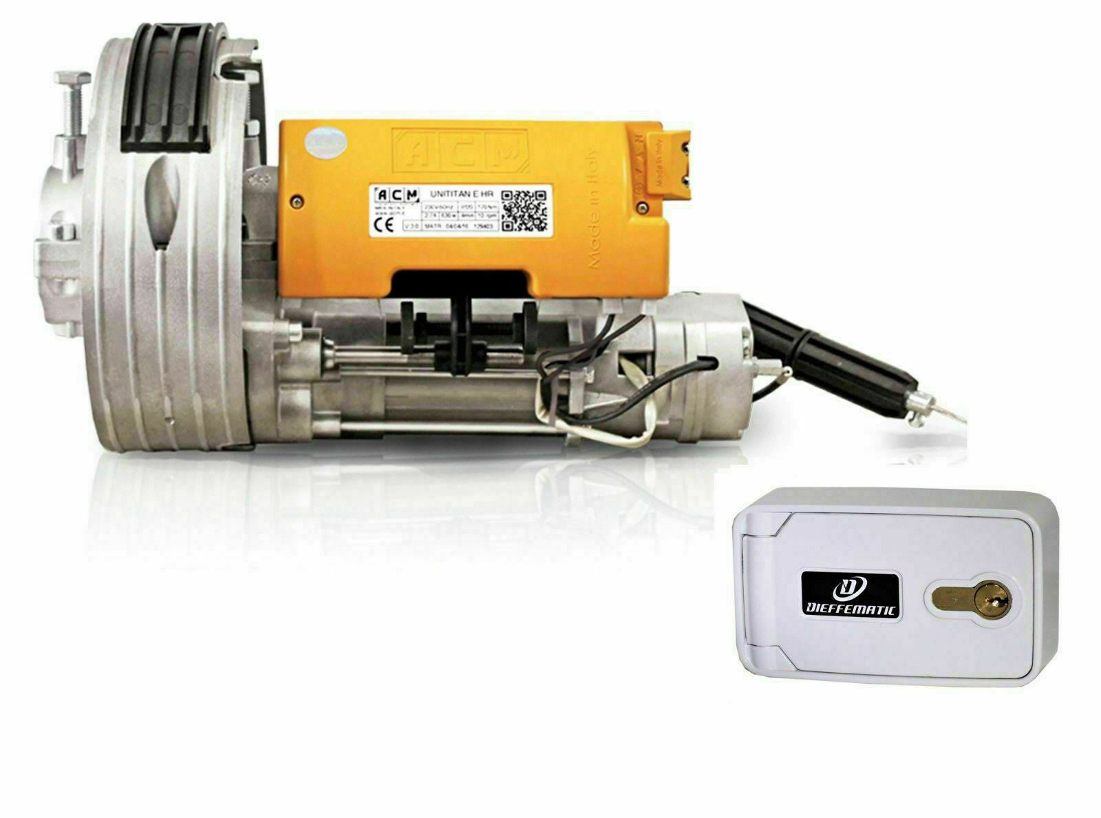 AUTOMAZIONE MOTORE PER SERRANDA GARAGE 170KG CON ELETTROFRENO FRENO + BLINDINO